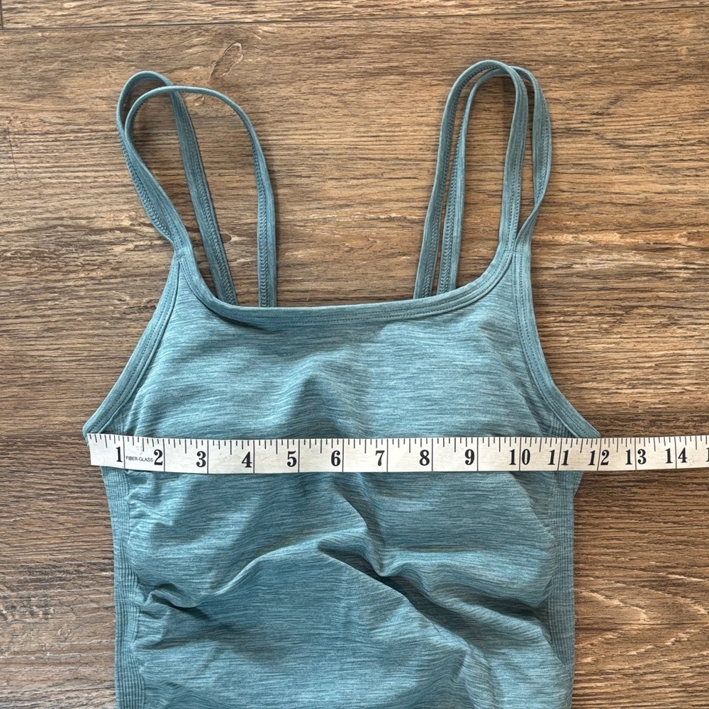 Sweaty Betty Double Strap Tank in Aqua Blue Women's Size XS - Picture 3 of 5
